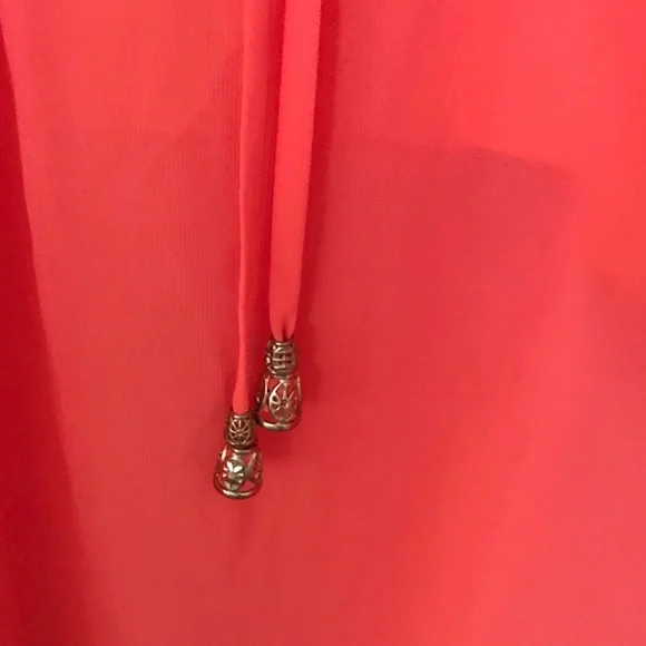 City Triangles off shoulder orangish dress Size M NWT - Picture 5 of 5